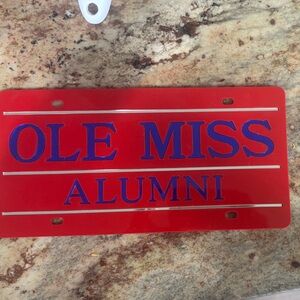 Ole Miss Alumni Red License Plate Frame